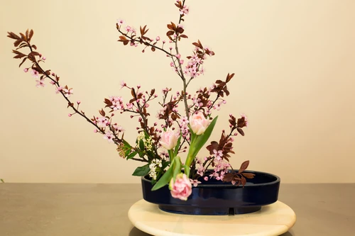 Arte con flores en Japón