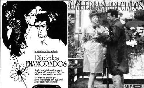 invento Galerías Preciados el día de San Valentín