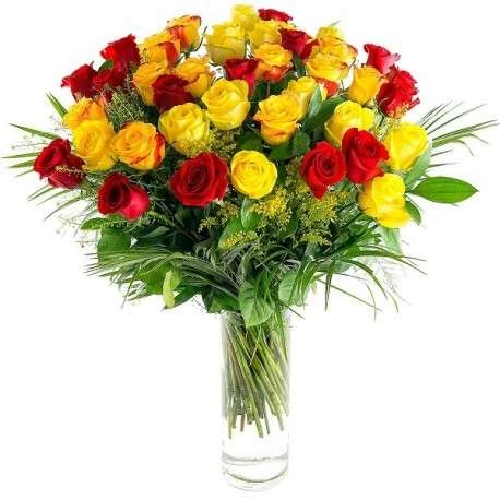 significado rosas amarillas y rojas juntas 