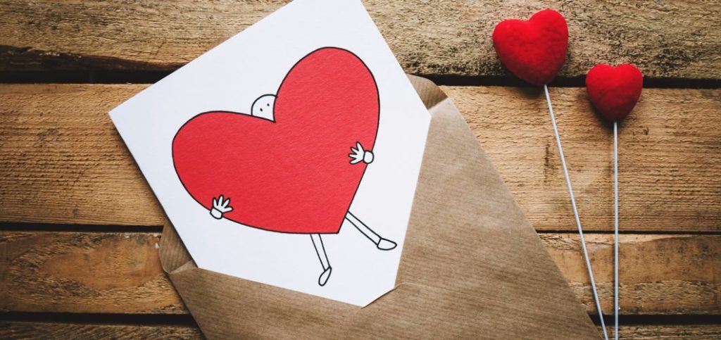 páginas de postales y tarjetas para San Valentín