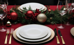 decoración mesa nochebuena