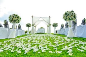 petalos de flores naturales para bodas